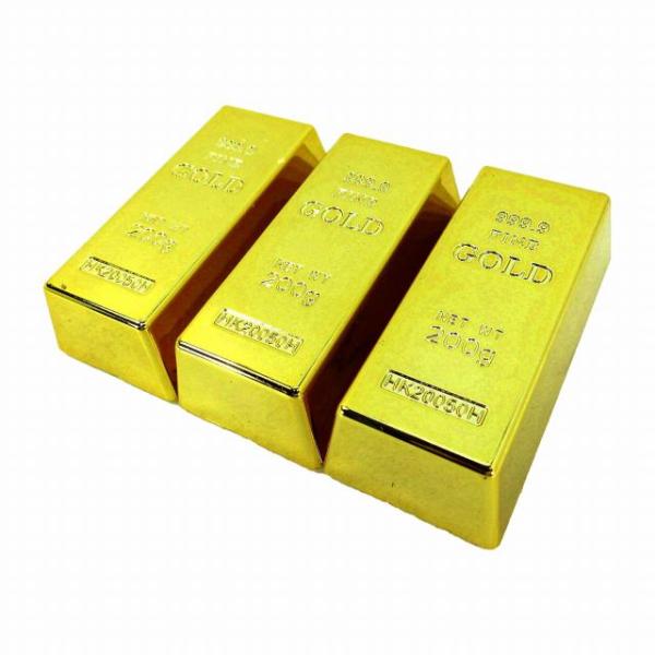金塊レプリカ ゴールドバー マグネット磁石 大 3個セット 金の延べ棒