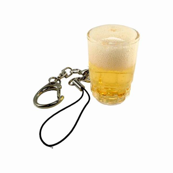 ビールジョッキ キーリングキーホルダー 大ジョッキ 生ビール 食品