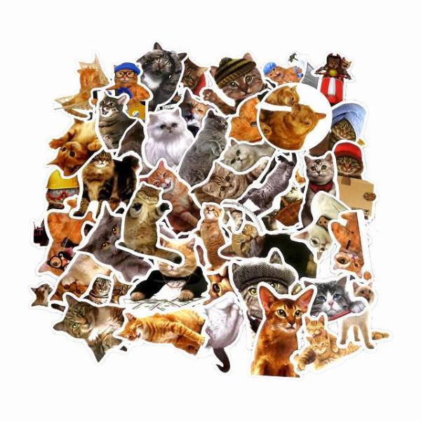 送料無料 フレークシール 猫 約200枚セット 福袋 てんこ盛り