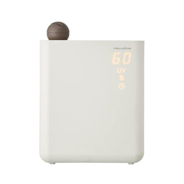 レコルト UVハイブリッド式加湿器 RHF-1 アロマオイル対応 湿度調整可能 卓上 床置き対応 掃除しやすい 静音 簡単給水 抗菌カートリッジ 2.