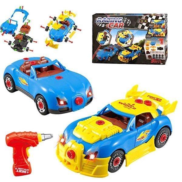車おもちゃ子供 Diy組み立て車おもちゃ 31pcs 玩具 変形いレーシングカー模型 子供 1歳 2歳 3歳 4歳 誕生日クリスマス プレゼント男の子 Fryyjwddms 知育玩具 Llamalaundry Com