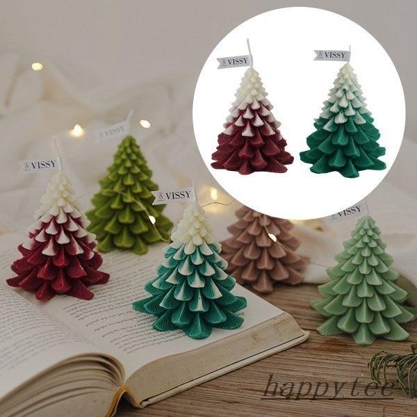 クリスマスツリーワックスの香りのキャンドルクリエイティブカーブ家の装飾支柱白赤 クリスマスツリーワックスの香りのキャンドルクリエイティブカー Hap ハッピーテック 通販 Yahoo ショッピング