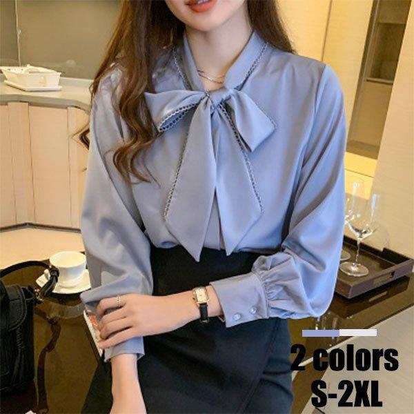 ブラウス シャツ レディース 40代ファッション 春服 きれいめ 通勤 Ol ゆったり リボン 体型カバー おしゃれ インナー オフィス シフォン 面接 Hap ハッピーテック 通販 Yahoo ショッピング
