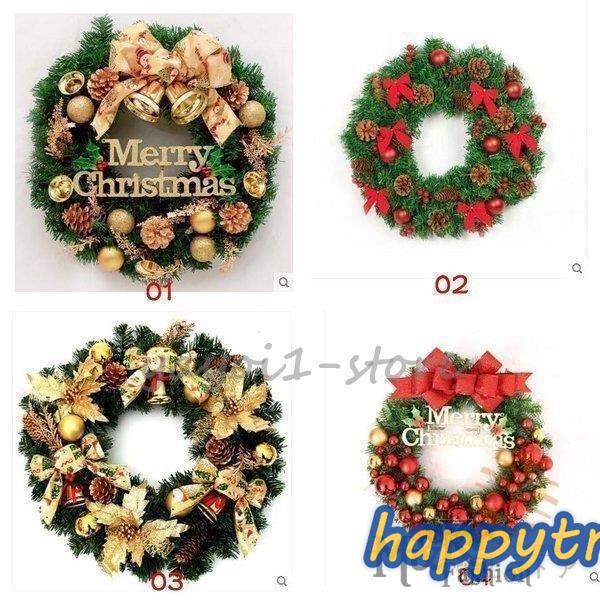 商品 新作クリスマスリース ドア飾り クリスマス飾り 玄関飾り 直径45cm Christmasおしゃれ 壁掛け 店舗用 装飾 Htmcdb Happy Tree Mall 通販 Yahoo ショッピング