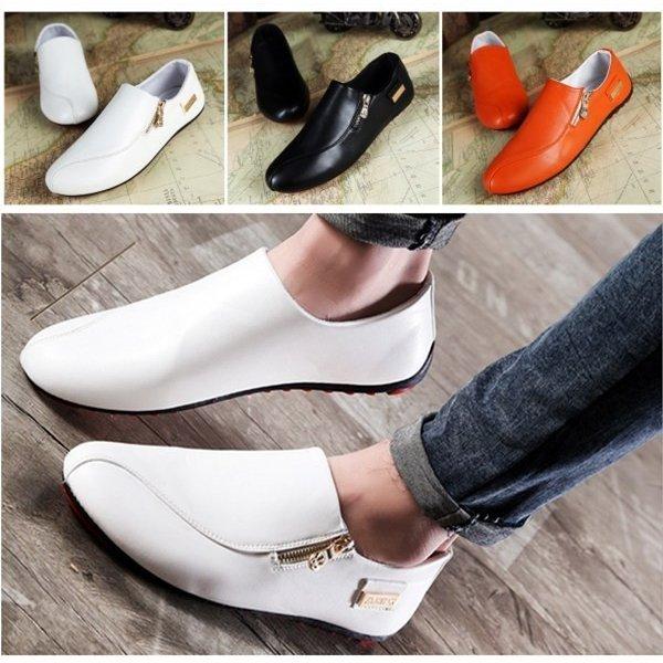 16新作 スリッポン Puレザー スニーカー シューズ メンズ ローファー デッキシューズ ドライビングシューズ マルチパターンスリッポン 靴 春 秋 Htmd0 Happy Tree Mall 通販 Yahoo ショッピング