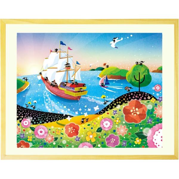 海の絵画 インテリア 絵 輝きの朝 額入り Lサイズ ポエム付 玄関 風水 リビング 朝日 元気 明るい絵 壁掛け 帆船 海の景色 風景画 Buyee Buyee Japanese Proxy Service Buy From Japan Bot Online