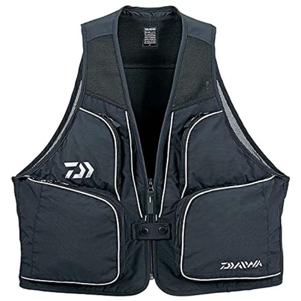 送料無料・選べる4個セット ダイワ(DAIWA) フィッシングベスト サーフベスト ブラック L DV-3608 ダイワ(Daiwa) フィッシングベスト DV-3504