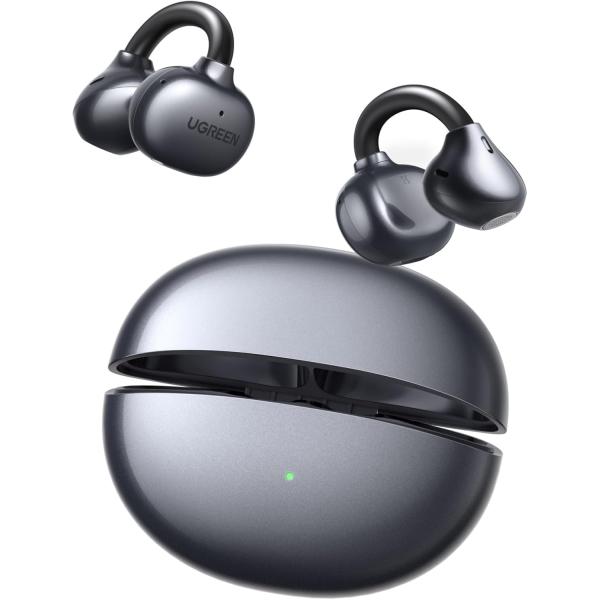 【2026アップグレード】UGREEN ClipBuds Bluetooth 6.0オープンイヤーイヤホン クリップ型イヤホン イヤーカフ【ENCノ