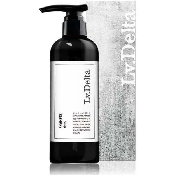 レベルデルタ(LvDelta) シャンプー メンズ スカルプ 頭皮ケア ノンシリコン アミノ酸 香水 ボリュームアップ 350ml / 単品