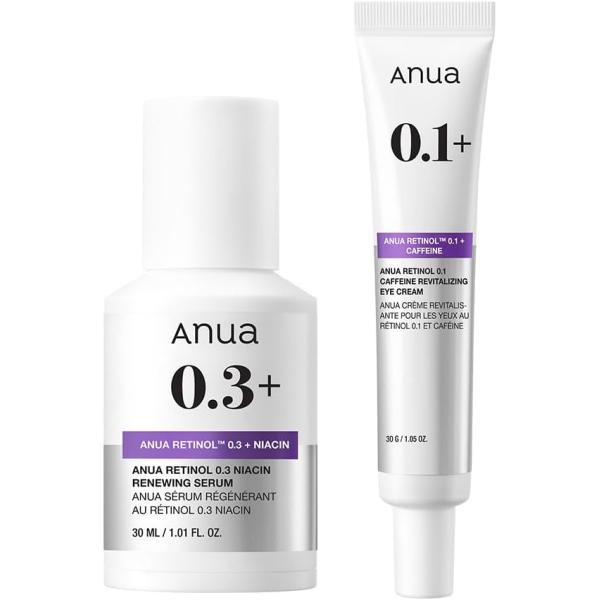ANUA(アヌア)レチノール0.3ナイアシンセラム30ml+レチノール0.1カフェ