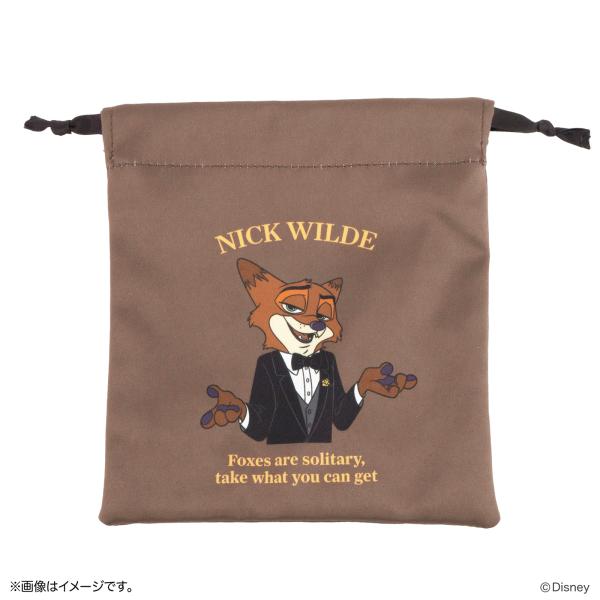 巾着 ブラインド キャラクター スケーター キデイランド　ニックワイルド　巾着 M レアデザイン1 全6種類 その他