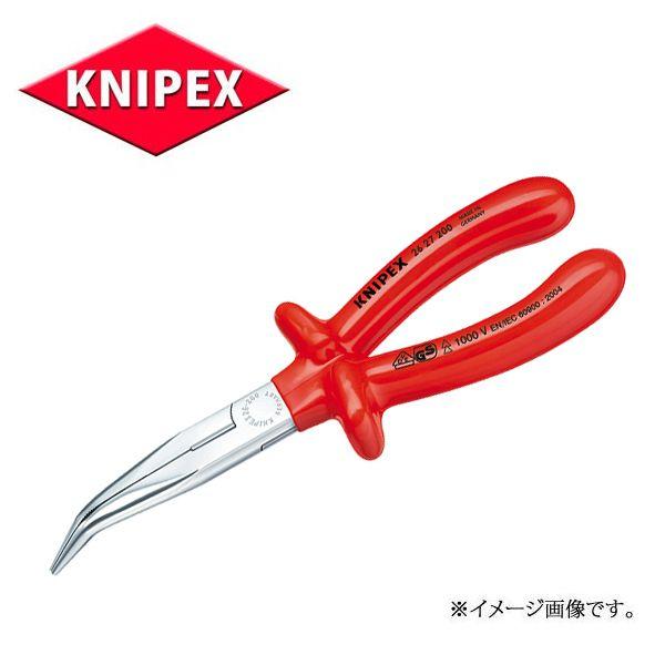 KNIPEX クニペックス 絶縁工具 ラジオペンチ(40°先曲） 2627-200 : 原 