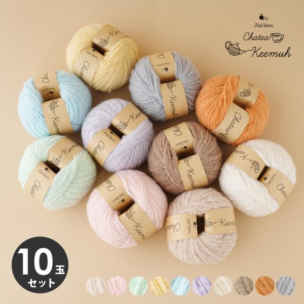 商品名：チャティふんわりヤーン太さ：並太形状：30g(約84m)品質：ポリエステル100%使用針：棒針7〜8号、かぎ針6/0〜7/0号標準ゲージ：18目22段前後(メリヤス編み)Made in chinaブランド：Knitworm原ウール株...