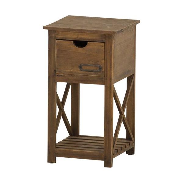 小物収納 小物入れ サイドテーブル ミニラック オープンラック 木製 完成品 アンティーク スリムラック