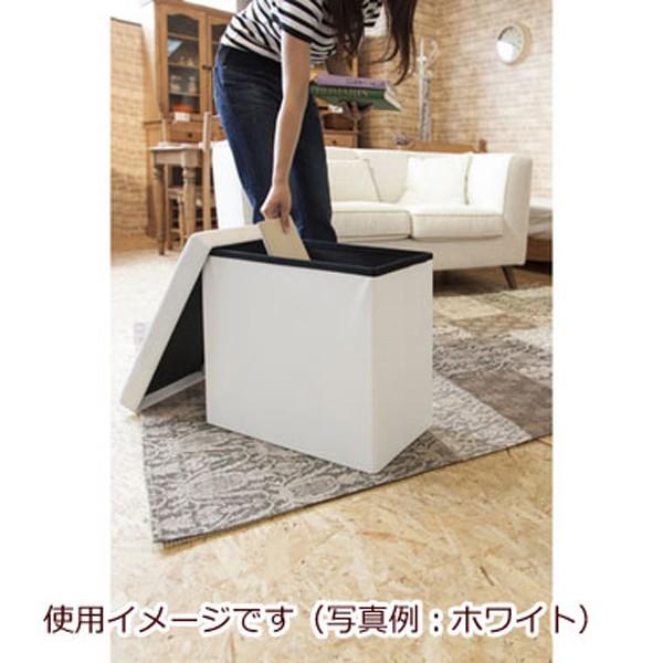 スツール 収納ボックススツール サイドテーブル ベージュ 幅49 奥行27 高さ44cm 収納スツール ボックス チェア 送料無料お手入れ要らず 椅子 ボックススツール 収納