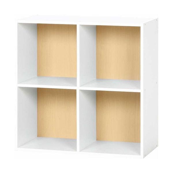 カラーボックス シェルフ ワイアード 4マス 幅60cm 高さ60cm ナチュラル ホワイト 収納ラック 本棚 本収納 収納ボックス ボックス棚 60 Buyee 日本代购平台 产品购物网站大全 Buyee一站式代购 Bot Online