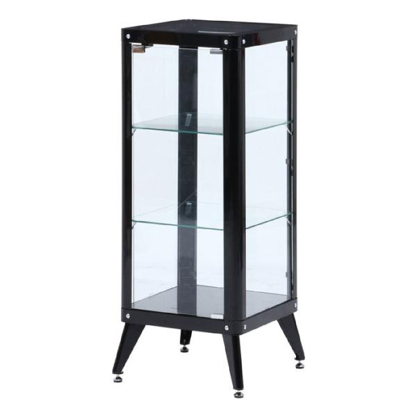 コレクションケース 3段 幅40cm 高さ105cm ブラック フィギュアケース コレクション ガラス ガラスケース ケース フィギュア 新作販売 コレクションラック