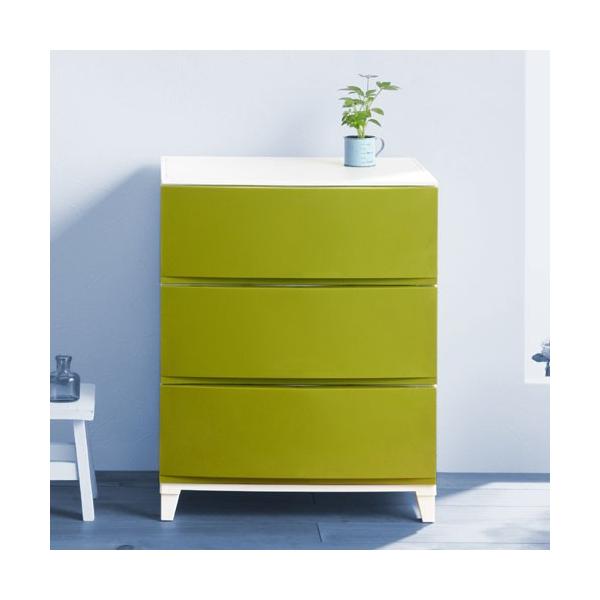 収納ケース ルームスシェード 543 3段 幅54cm オープニング 大放出セール 高さ68cm クローゼット収納 サンドグリーン 押入れ収納 プラケース 衣装ケース