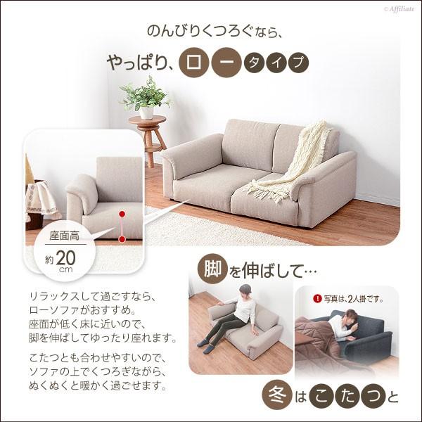 こたつソファ コンパクト ローソファ 1.5人掛け 幅122cm ローソファ フロアーソファ ローソファー 1.5人掛け ソファ ソファー 省