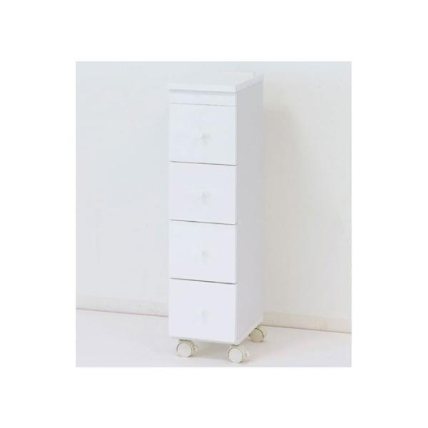 ワゴンチェスト キャスター付きチェスト スリム 隙間収納 ワゴン 幅cm 高さ79cm キャスター コンセント