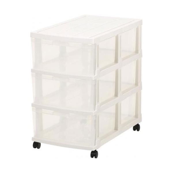 収納ケース エミング ロングストッカー 3段 ホワイト 激安格安割引情報満載 押入ケース 押入収納 収納ボックス プラ収納 押入 プラスチックケース 収納 プラケース