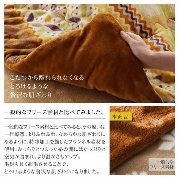 こたつ布団セット 北欧パッチワーク調 こたつ用 掛敷布団 期間限定特別価格 2点セット 敷布団 75 はっ水 正方形 掛布団