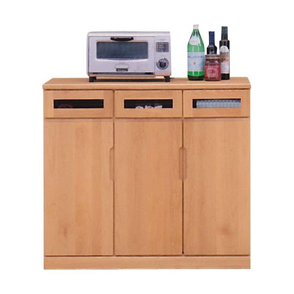 キッチンカウンター バイオレット 幅90cm 上等 高さ81cm キャスター付き キッチンカウンター収納 作業台 ナチュラル キッチン収納