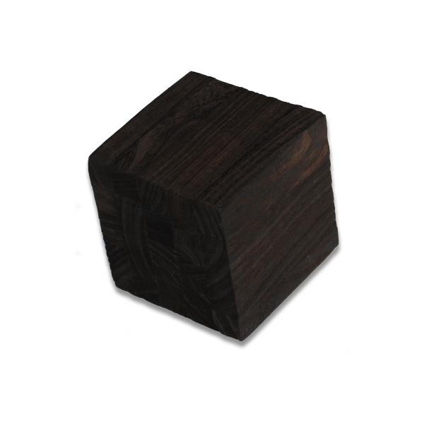 焼桐ブロック（穴なし）（50×50×50mm）  DIY 木材
