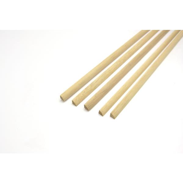 南洋材扇型 （直径15mm×1/4×900mm）  長さ90cm 無塗装 DIY 木材