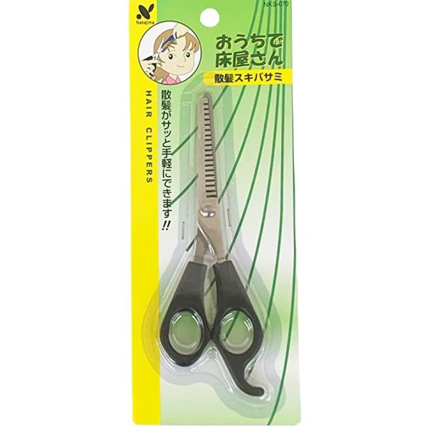 ■家庭用の散髪ハサミです。■お子様の頭髪のお手入れに最適です。■サビにくくお手入れも簡単なステンレス製です。●サイズ・規格■（本体サイズ）全長：約175mm　刃部：約70mm■（材質）刃部：ステンレススチール　ハンドル：ABS樹脂■（生産地...