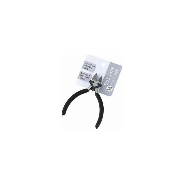 ■プラモデル等の切り離しに最適なミニニッパーです。■模型等の組立や銅線等線材の切断などに。■滑りにくいグリップハンドルです。商品詳細（サイズ・容量、規格）■（本体サイズ）約105mm■（材質）本体：工具鋼　ハンドル：ポリエチレン樹脂皮膜■（...