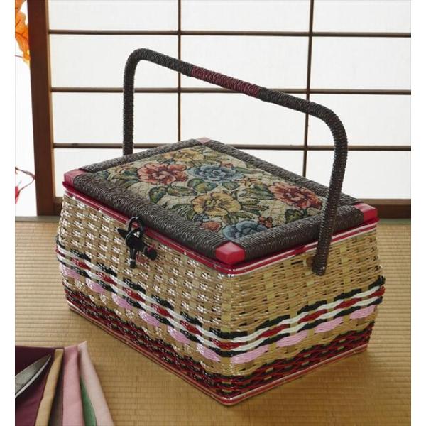 ✳️ソーイングBOX 花柄木製バスケット 約27cm✳️大きい可愛い素敵な裁縫箱✳️ 楽天市場】｢動画あり｣ 裁縫箱 縫製バスケット ソーイング