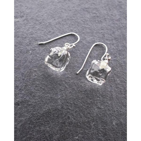 ハリオ ピアス レディース アイス ガラス アクセサリー ギフト ランプ