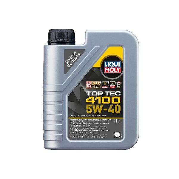 Liqui Moly Top Tec 4100 SAE 5W-40 | 1 L | Synthesis Technology Motor Oil | SKU: 3700_並行輸入