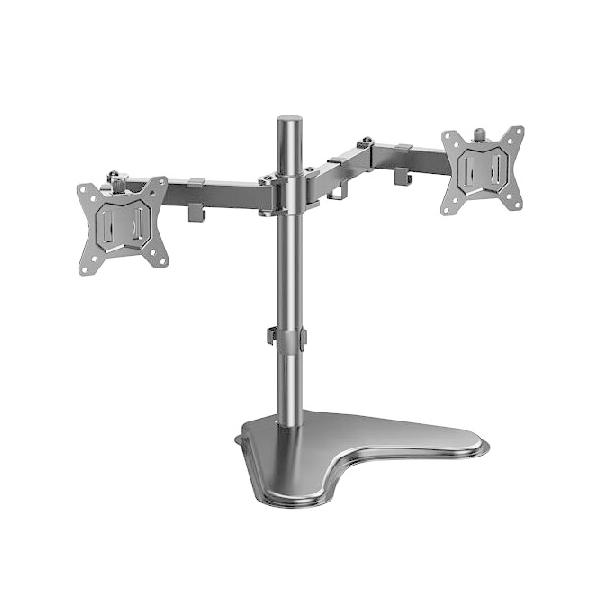 HUANUO デュアルモニタースタンド 自立式 高さ調節可能 2本のアーム