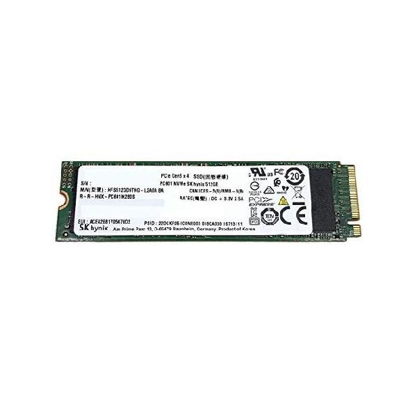 SK Hynix SSD 512GB M.2 2280 PCIe Gen3 x4 PC601 HFS512GD9TNG ノート