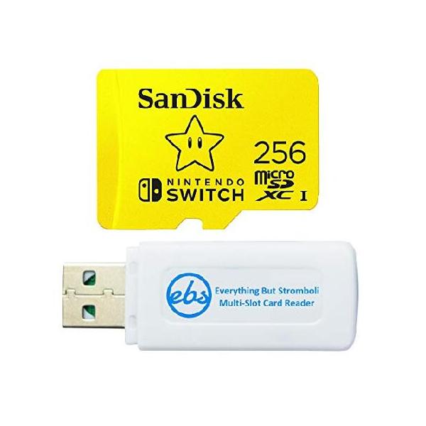 SanDisk 256GB Nintendo Switch MicroSDXC UHS-I Memory Card for Nintendo Switch OLED Model (SDSQXAO-256G-GNCZN) U3, Class 10, 4K UHD Bundle wit_並行輸入