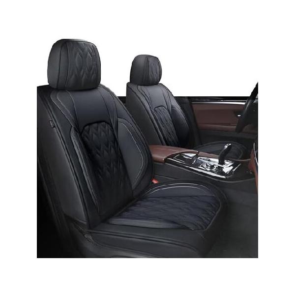 DISUTOGO 2 フロントカーシートカバー ヒュンダイ ソナタ 2004-2023 2024用 合成皮革 ソナタシートカバー 防水 オートシート クッション