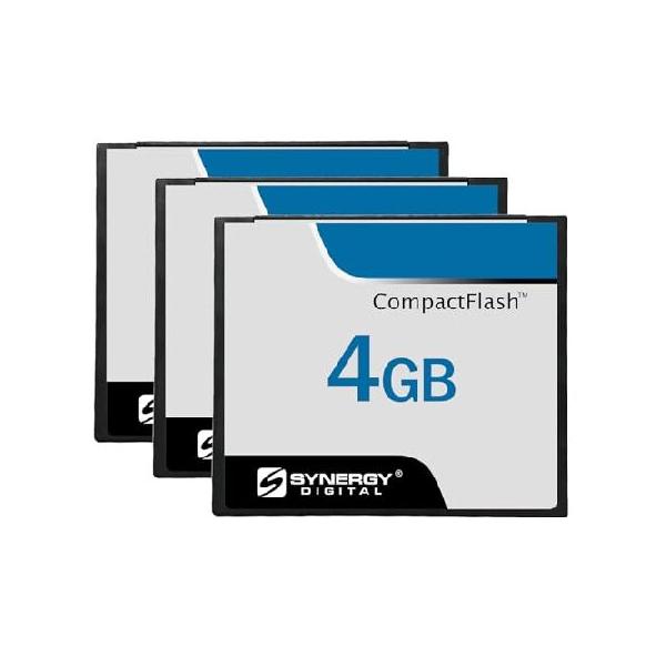Synergy Digital 4GB Compact Flash Memory Cards, Compatible with Canon Powershot A75 Digital Camera - 30MB/s - Pack of 3_並行輸入