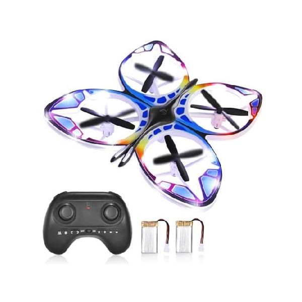 Authticar Mini RC Drone Butterfly for Beginners with Colorful