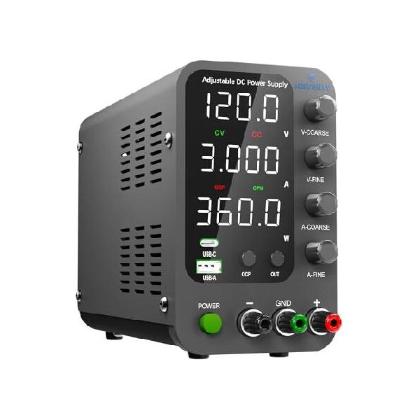Jesverty 直流安定化電源新型SPS-12003V（120V/3A） 、0-120V 0-3A電圧