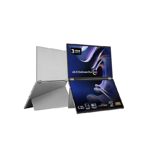 ASUS ZenScreen Duo OLED 360°折りたたみ式ポータブルモニター