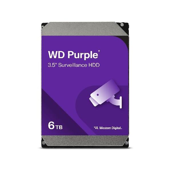 Western Digital 6TB WD Purple Surveillance Internal Hard Drive HDD - SATA 6 Gb/s, 256 MB Cache, 3.5