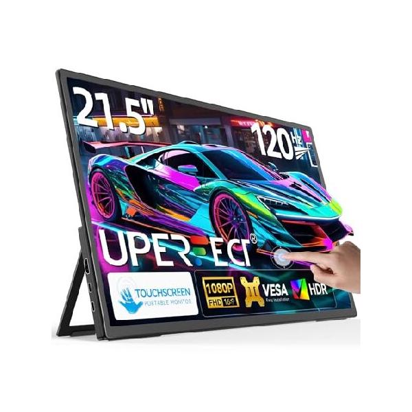 UPERFECT ポータブルモニター 21.5インチ 120Hz タッチスクリーン