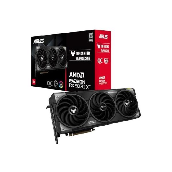 グラフィックボード・グラボ・ビデオカード ASUS TUF Gaming Radeon RX 9070 XT O16G ASUS TUF Gaming Radeon RX 9070 XT OC Edition 16GB GDDR6 ゲーミング
