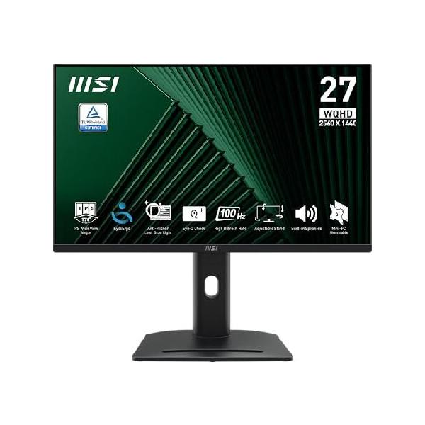 MSI PRO MP275QPG 27インチ IPS 2560 x 1440 (QHD) コンピューター