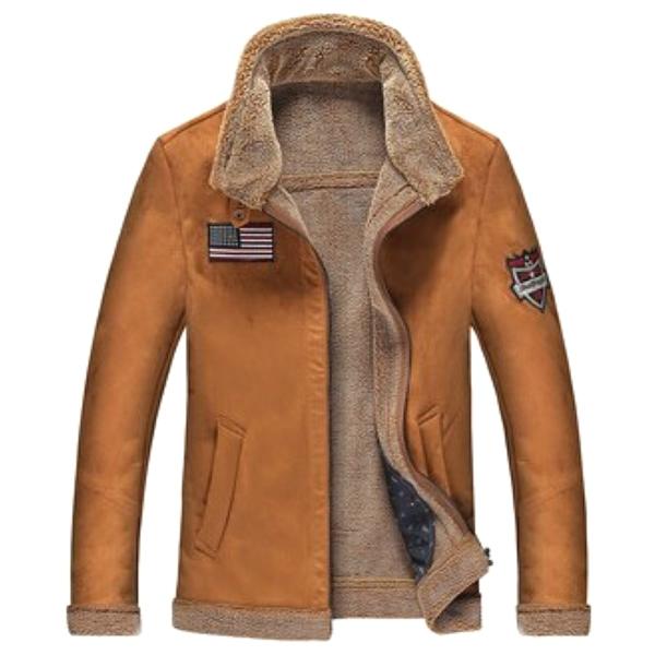 送料無料!】全2色 6サイズ メンズ ファーライナーワッペンレザー