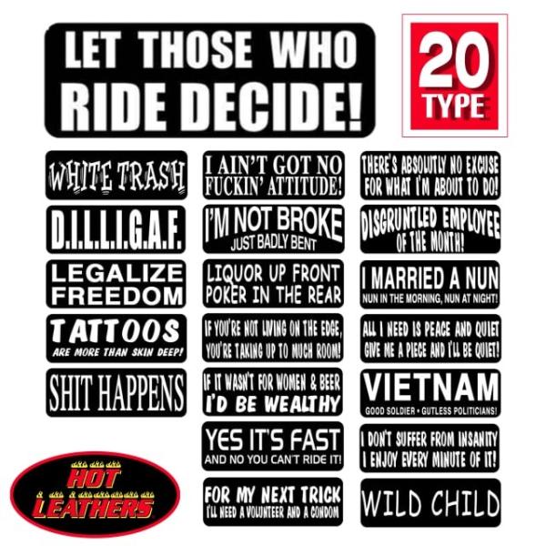 čA! HOTLEATHERSyFzS20 XebJ[ oCJ[ wbgp V[ Sticker mN bg{fB̃JX^! oCN V[ fJ[