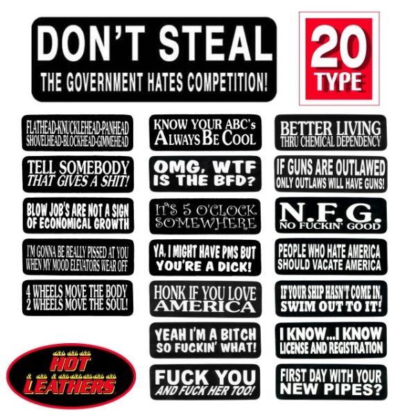 čA! HOTLEATHERSyBzS20 XebJ[ oCJ[ wbgp V[ Sticker mN bg{fB̃JX^! oCN V[ fJ[