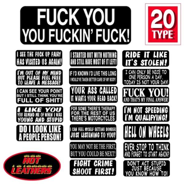 čA! HOTLEATHERSyHzS20 XebJ[ oCJ[ wbgp V[ Sticker mN bg{fB̃JX^! oCN V[ fJ[